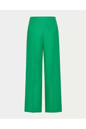 VALENTINO Women Pants - CREPE COUTURE TROUSERS Woman GREEN 36
