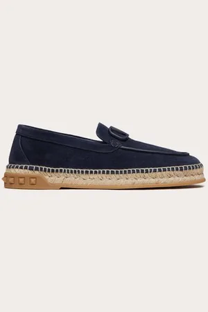 VALENTINO GARAVANI LEISURE FLOWS ESPADRILLES IN SPLIT LEATHER Man 40.5
