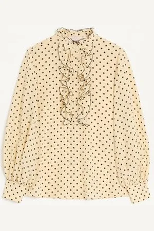 VALENTINO CREPE DE CHINE SHIRT WITH PLUSDEPOIS PRINT Woman 38