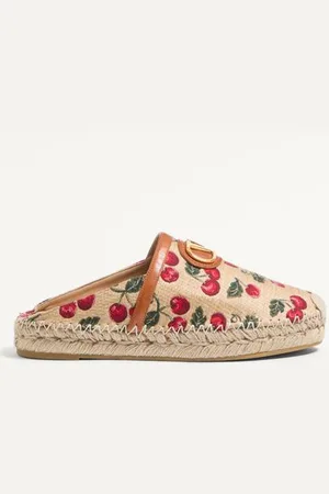 VALENTINO GARAVANI VLOGO SIGNATURE MULE WITH CHERRYFIC MOTIF 25MM Woman 35