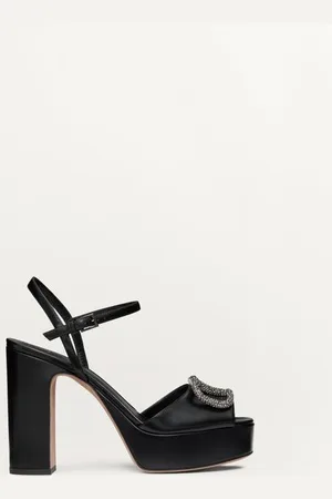 VALENTINO GARAVANI SANDAL WITH VLOGO SIGNATURE PLATFORM IN CALFSKIN 115MM Woman 35