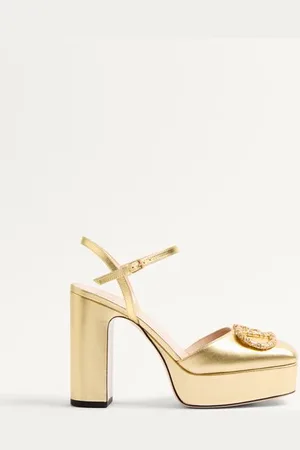 VALENTINO GARAVANI VLOGO SIGNATURE PLATFORM PUMP IN LAMINATED NAPPA 115MM Woman 35.5