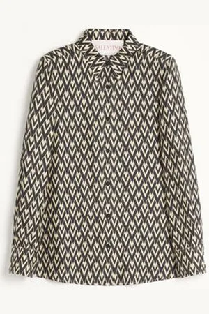 VALENTINO TOUTE LA V TWILL SHIRT Woman 36