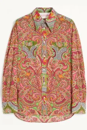 VALENTINO SHIRT IN MUSSOLA CACHEMIRE VOYAGE IMAGINAIRE Woman 38
