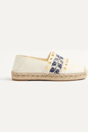 VALENTINO GARAVANI County Espadrille In Nappa With Grape Embroidery 20Mm Wo