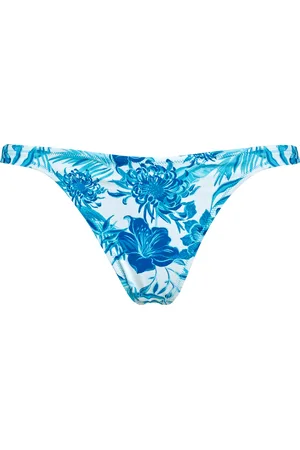 Vilebrequin Women Tanga Bikini Bottom Tahiti Flowers