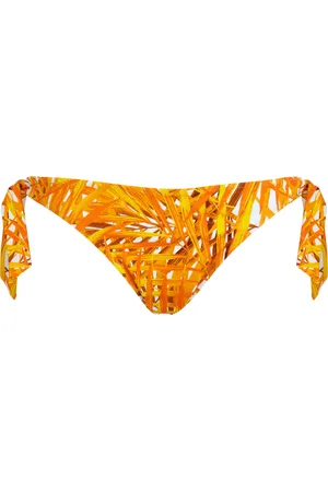 Vilebrequin Women Side Tie Bikini Bottom Palm Leaves