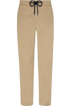 Vilebrequin Men Tencel Cotton Elastic Waist Pants
