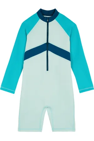 Vilebrequin Boys One-piece Rashguard Jumpsuit Tricolore