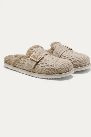 vivaia Round-Toe Wool Slippers (Hazel)