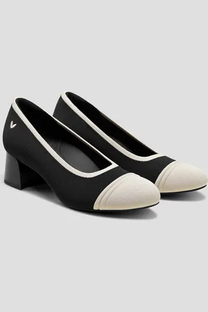 vivaia Almond-Toe Stress Free Chunky Heels (Julie Arch Pro)