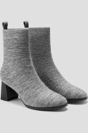 vivaia Round-Toe Wool Water-Repellent Heeled Boots (Thalita)