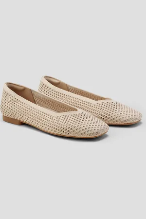 vivaia Square-Toe V-Cut Mesh Flats (Margot 2.0)