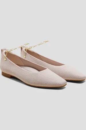 vivaia Mini Square-Toe Flats (Kathleen) + Anklets (Andressa)