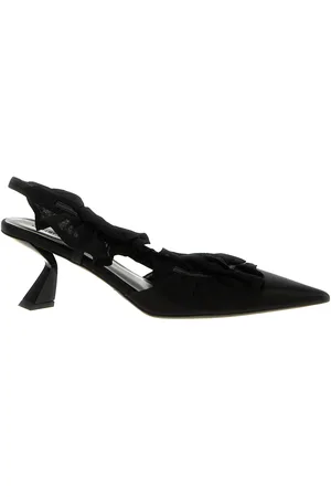 Nensi Dojaka Slingback Ruffles Pumps