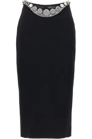 DAVID KOMA Puffer Circle Embroidery Dresses