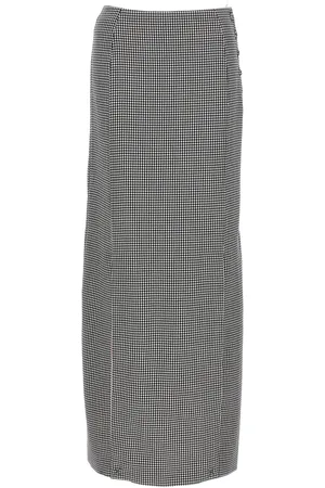 Thom Browne Pied De Poule Long Skirt Skirts