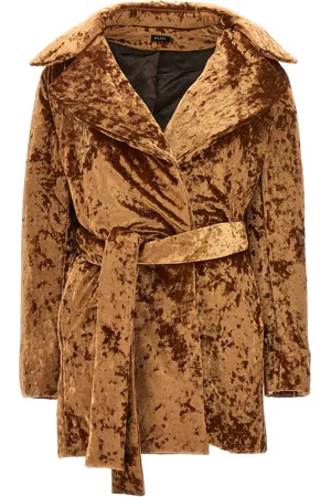 Atlein Crushed Velvet Coats, Trench Coats