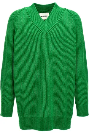 Jil Sander Oversized Sweater Sweaters And Cardigans Green