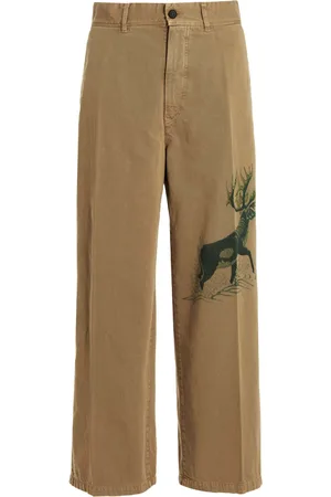 INCOTEX RED X FACETASM Printed Cotton Trousers Pants