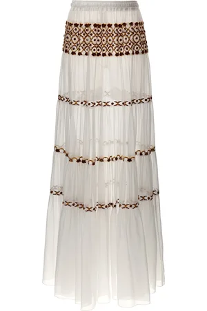 ERMANNO SCERVINO Long Embroidery Skirt Skirts