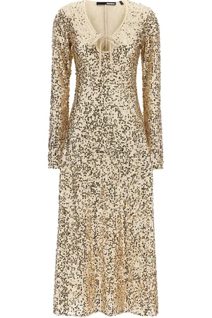 ROTATE Net Sequins Midi Dresses