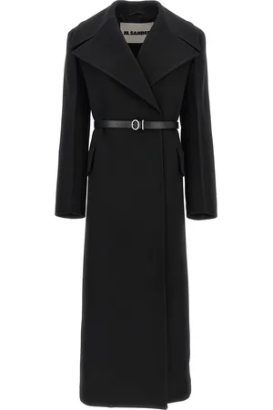 Jil Sander Double-Breasted Coat Coats And Trench Coats