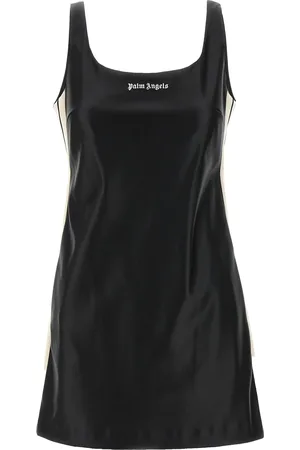 Palm Angels Leather Effect Track Skirts