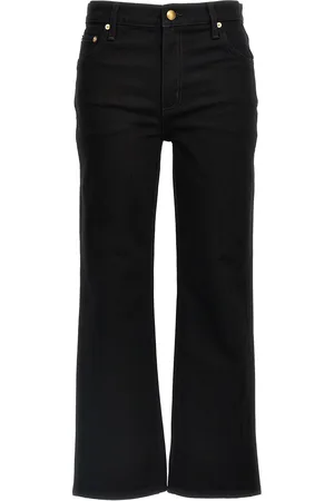 Tory Burch Cropped Kick Flare Jeans