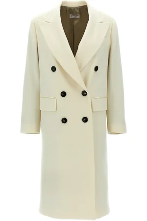 ALBERTO BIANI Double-Breasted Coat Coats, Trench Coats