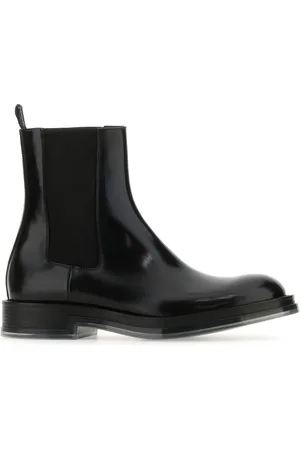 Alexander McQueen Black leather Float ankle boots