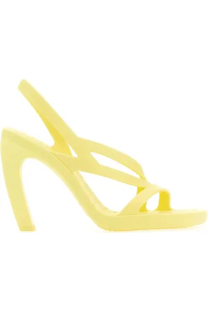 Bottega Veneta Pastel yellow rubber Jimbo sandals