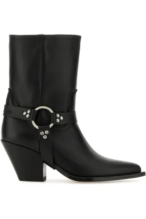 SONORA Black nappa leather Atoka ankle boots