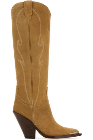 SONORA Camel suede Rancho boots
