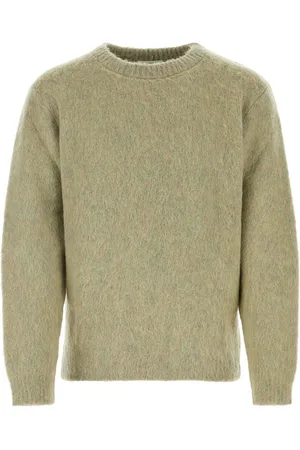 LEMAIRE Sage green stretch mohair blend sweater