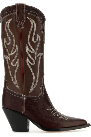 SONORA Brown leather Santa Fe boots