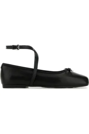 Michael Kors Black leather Collette ballerinas