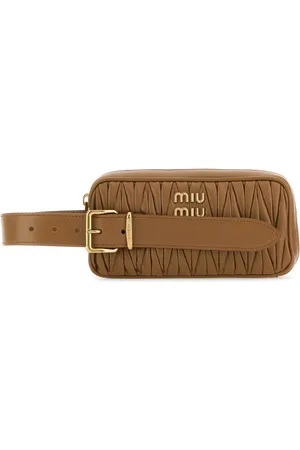 Miu Miu Biscuit leather clutch