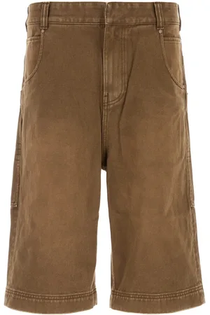Entire Studios Brown denim bermuda shorts