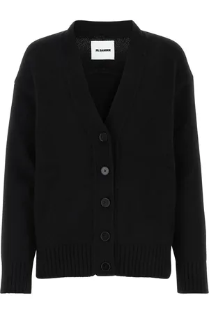 Jil Sander Black cashmere blend cardigan