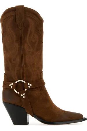 SONORA Brown suede Santa Fe Belt boots