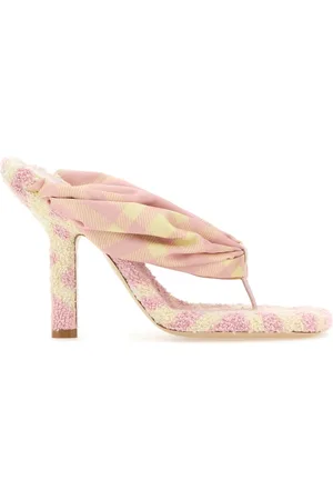 Burberry Printed fabric Pool Check thong mules
