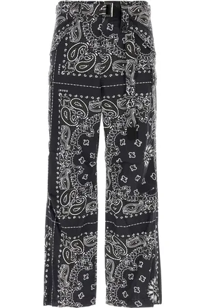 SACAI Printed cotton cargo pant