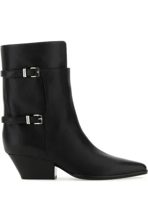 Sergio Rossi Black leather Thalestris ankle boots
