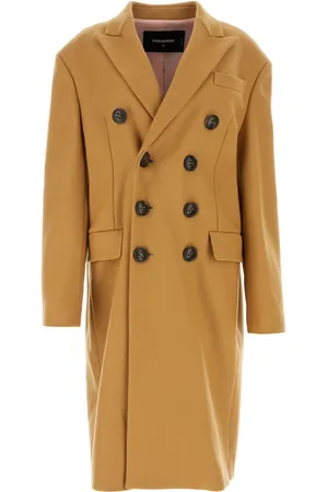 Dsquared2 Camel wool blend oversize Deana coat