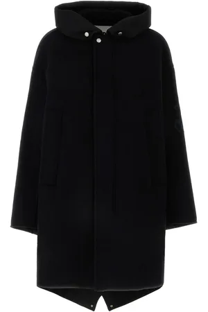 Jil Sander Black wool parka