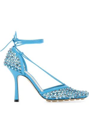 Bottega Veneta Turquoise mesh Stretch sandals