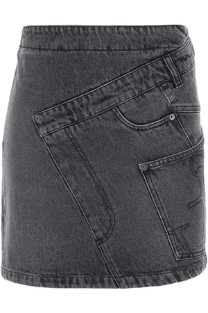 J.W.Anderson Grey denim mini skirt