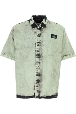 OAMC Tie-dye denim oversize shirt