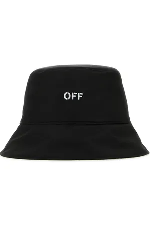 OFF-WHITE Black polyester bucket hat